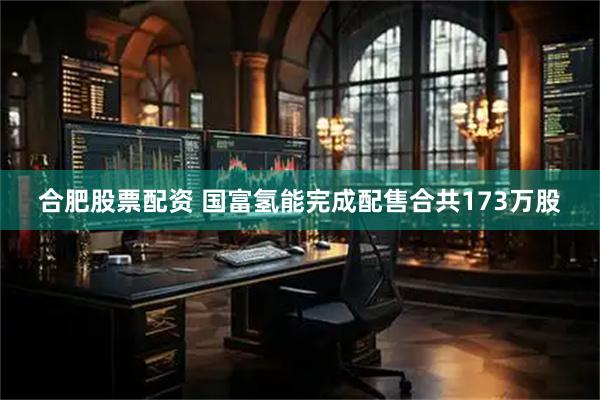 合肥股票配资 国富氢能完成配售合共173万股